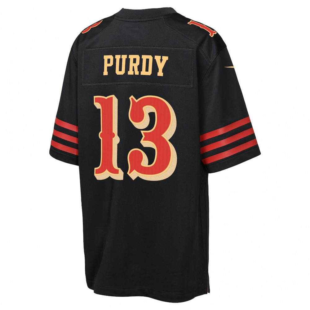 Brock Purdy San Francisco 49ers Nike Youth 2025 Rivalries Collection Game Jersey - Black-GridironStore